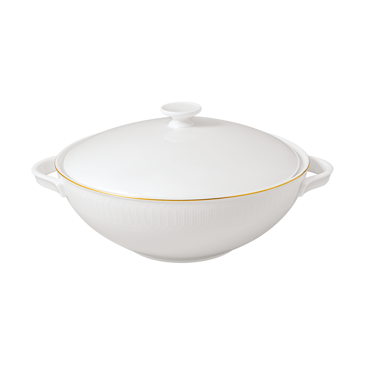 Villeroy & Boch Château Septfontaines Suppenterrine 2,2 l Weiß-gold