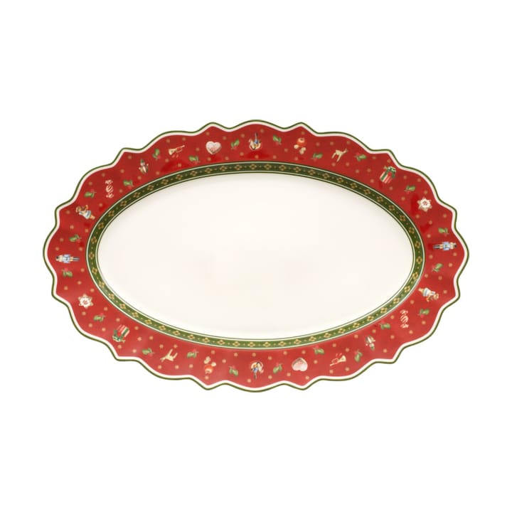 Toy´s Delight Servierplatte oval 31x50 cm, Weiß-rot Villeroy & Boch