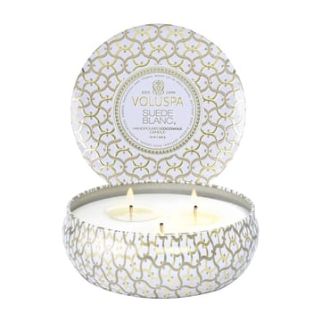 Maison Blanc 3-wick Tin Duftkerze 40 Stunden - Suede Blanc - Voluspa