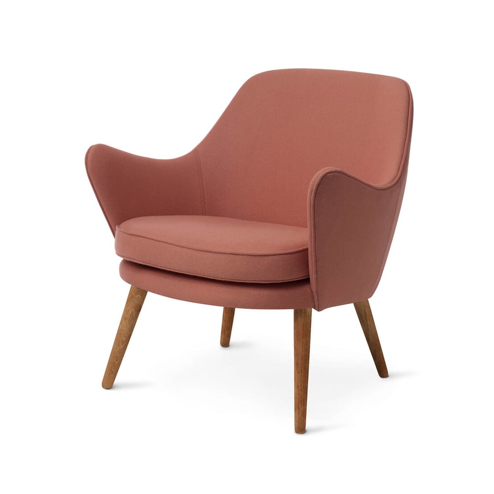 Warm Nordic Dwell Loungestuhl Hero 511 blush-Eichenbeine geraucht