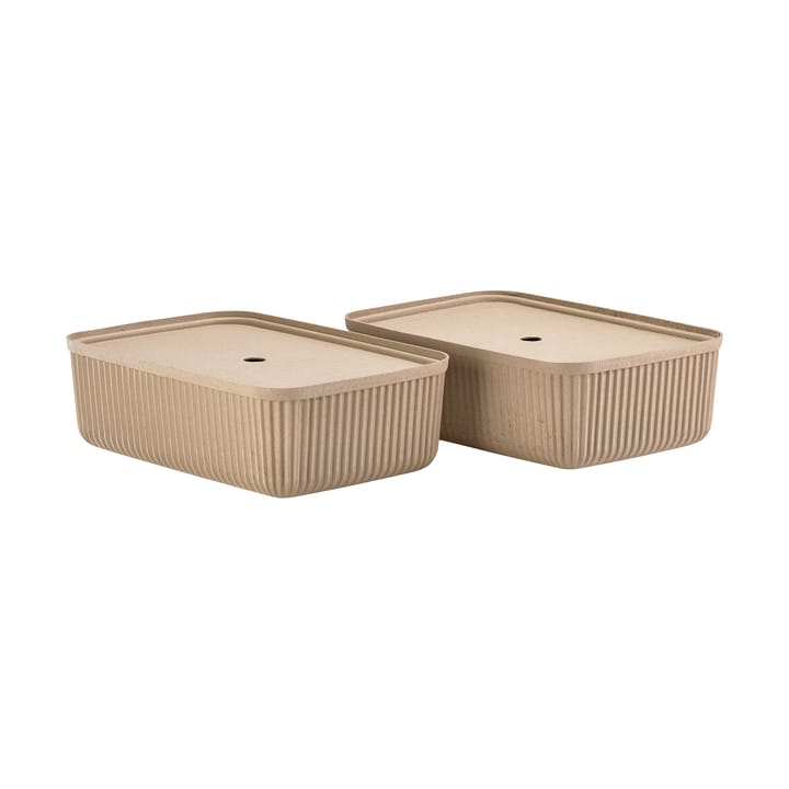 Pulp Aufbewahrungsbox 32x48 cm 2er-Pack - Natural Brown - Zone Denmark