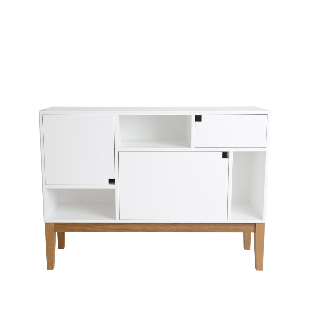 Zweed Citti 6 x 3 Schrank White, eichengestell matt lackiert